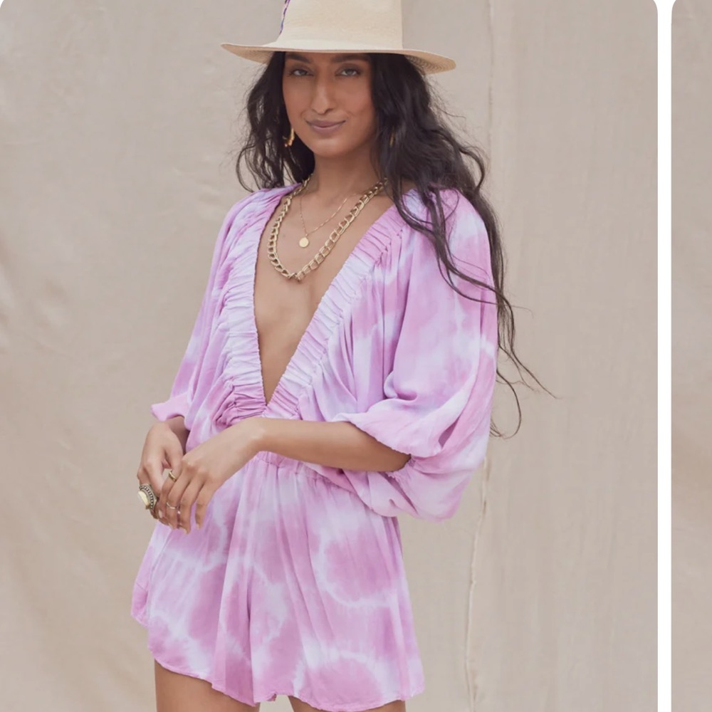 Tie Dye Float Romper XS
